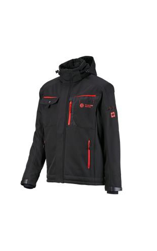 FCB Work Jacket black/straussred | Strauss