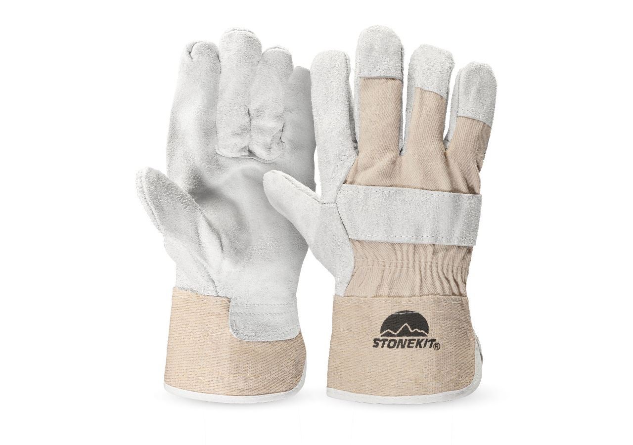 Leather: Core split leather gloves