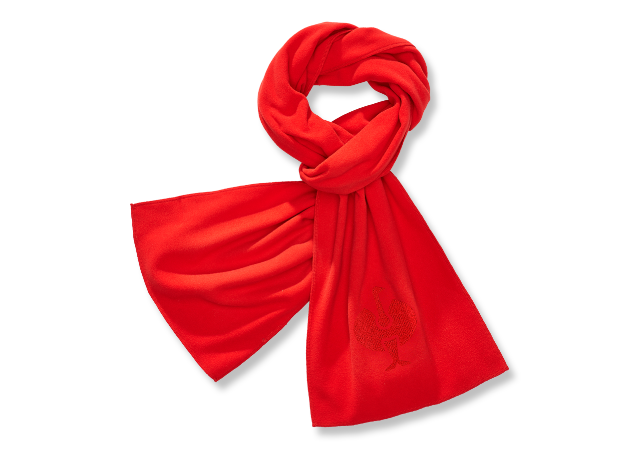 Accessoires: e.s. FIBERTWIN® microfleece Écharpe + rouge vif