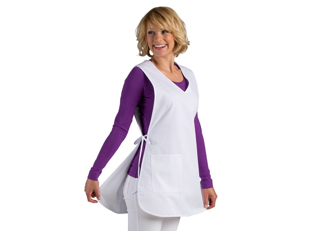 Aprons: Tabard Julia + white