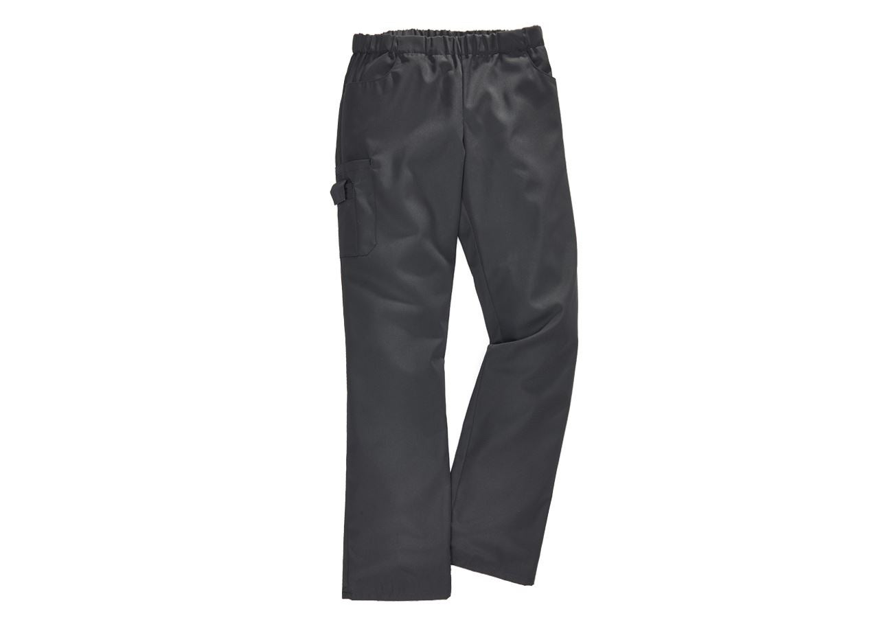 Work Trousers: Pull-on pants Peter + black