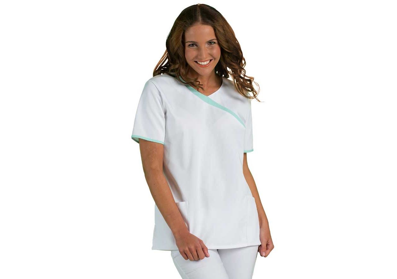 Shirts, Pullover & more: Tunic Maren + white/mint green