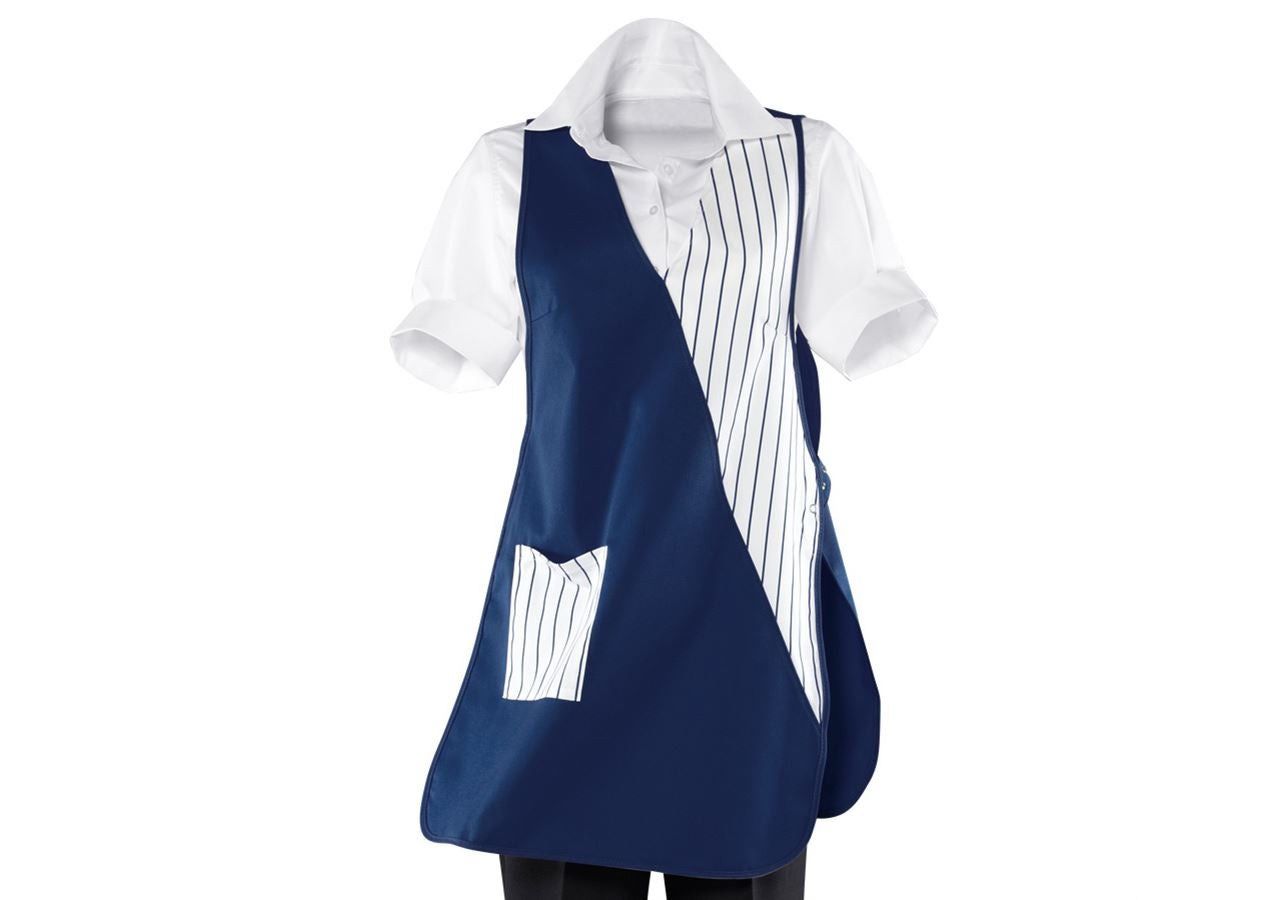 Aprons: Tabard Iris + navy/white