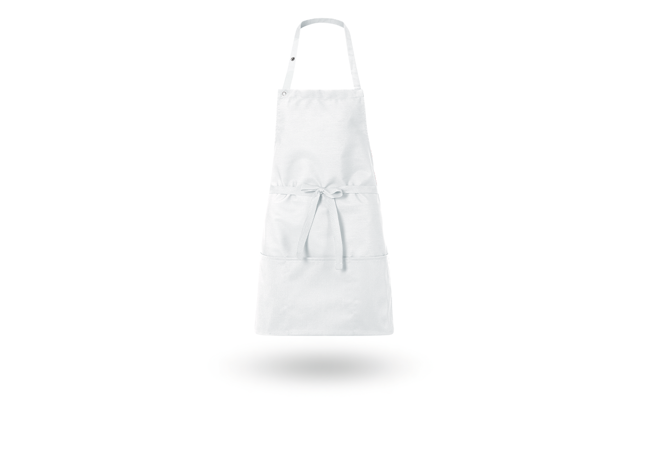 Aprons: Bib Apron Lienz + white