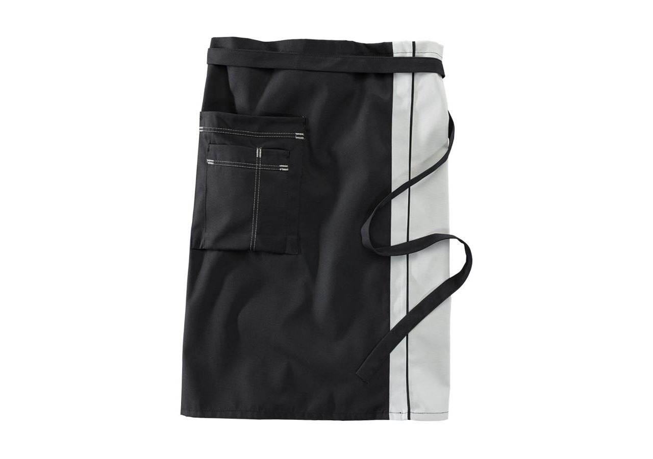 Aprons: Mid-Length Apron + silvergrey/black