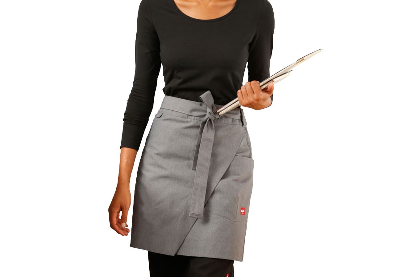 Aprons: Mid-Length Apron e.s.fusion, ladies' + cement melange