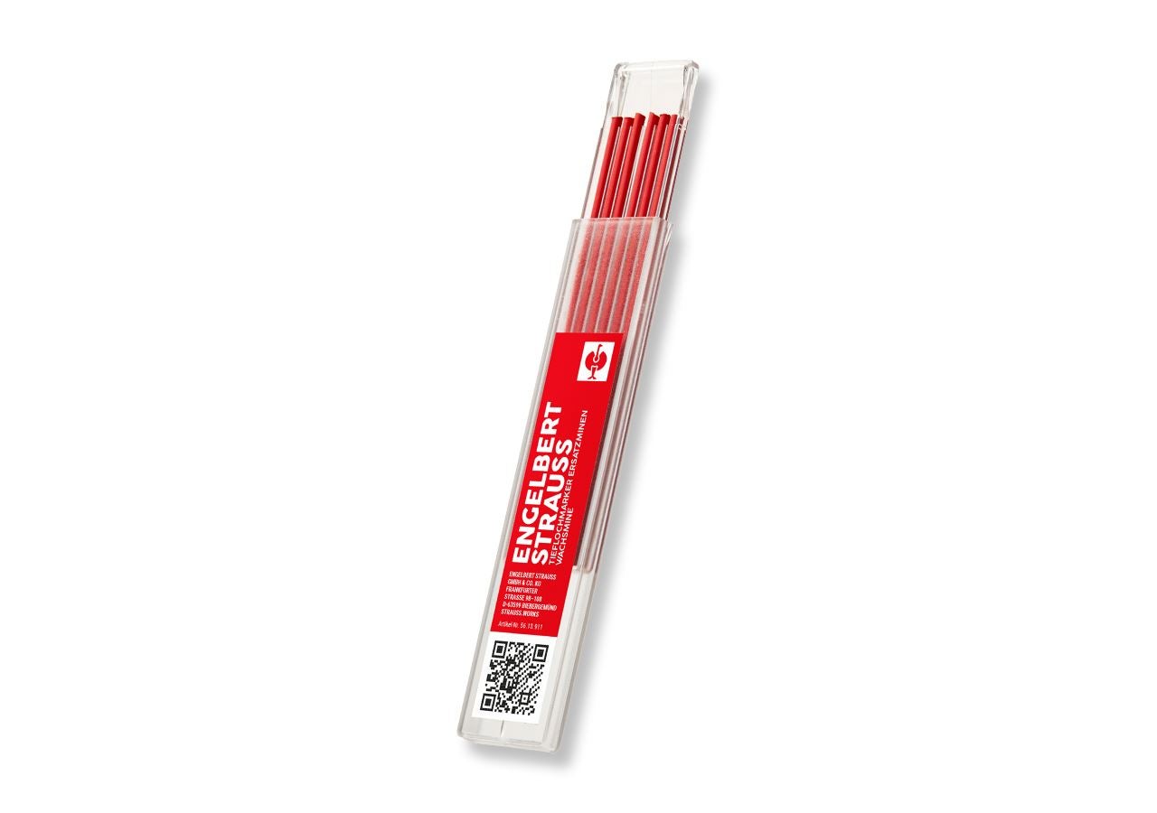 Marking tools: e.s.Deep-hole marker spare refills + red