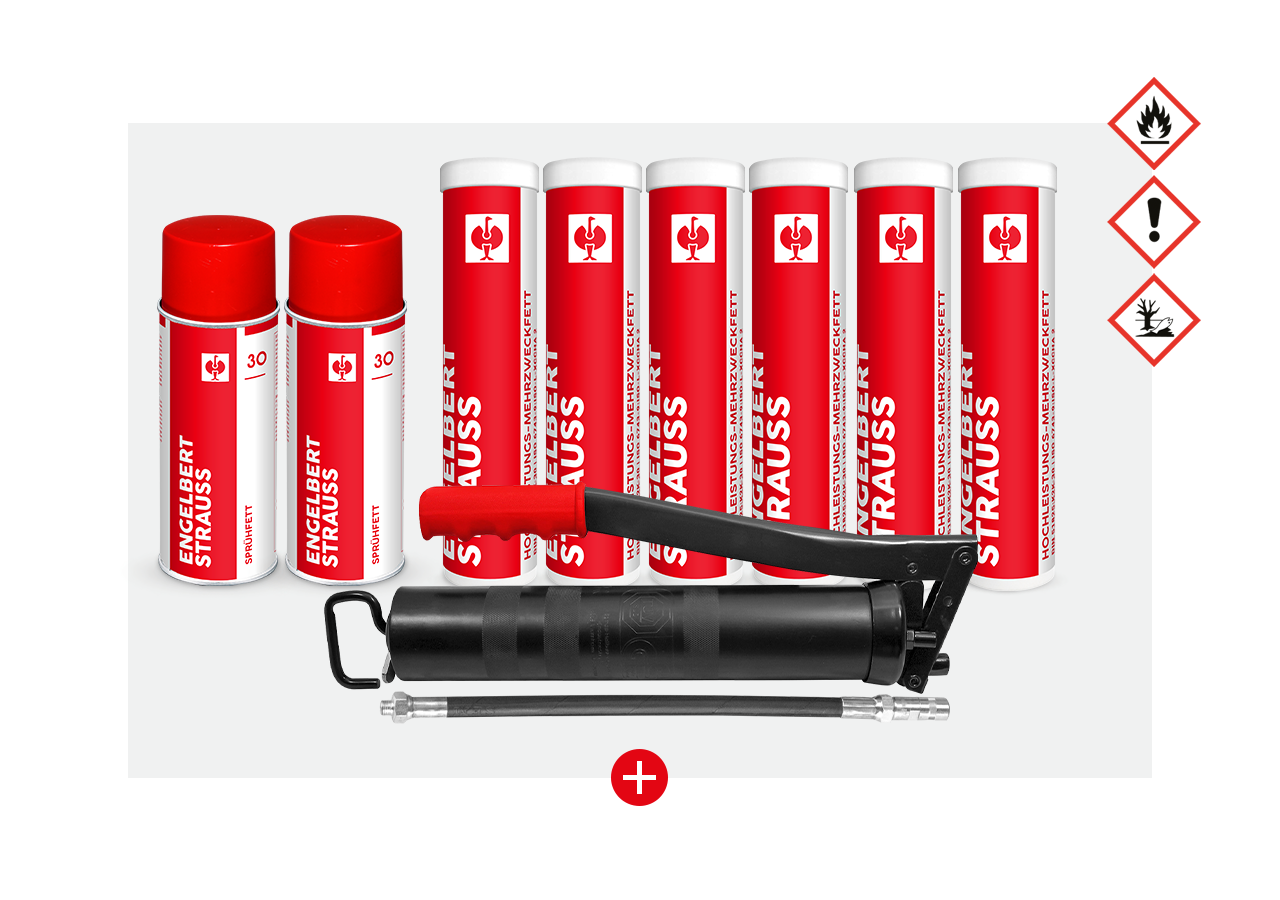 Maintenance: Industrial grease press set