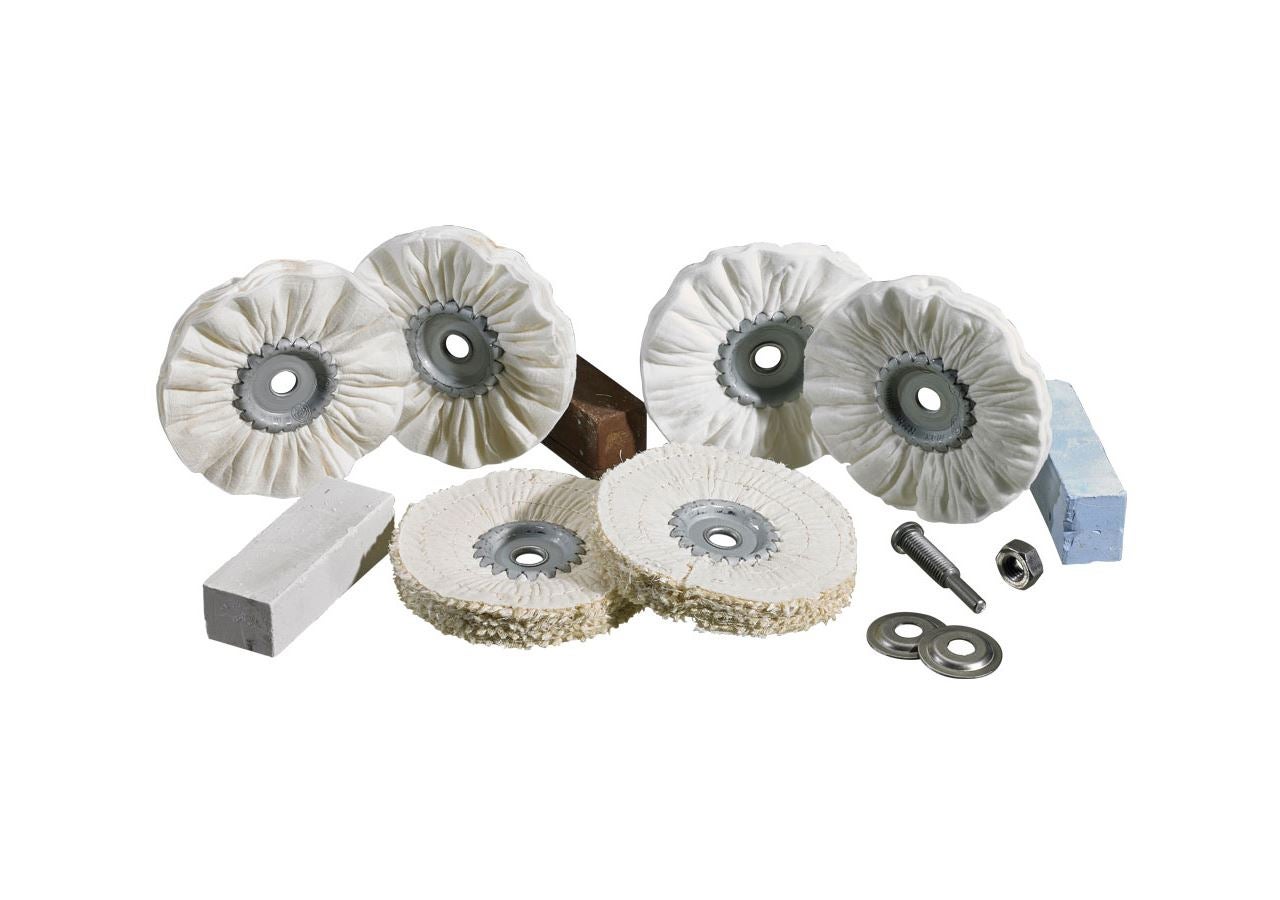 Outils de ponçage: Kit de polissage pour traiter l'acier, 10 pièces