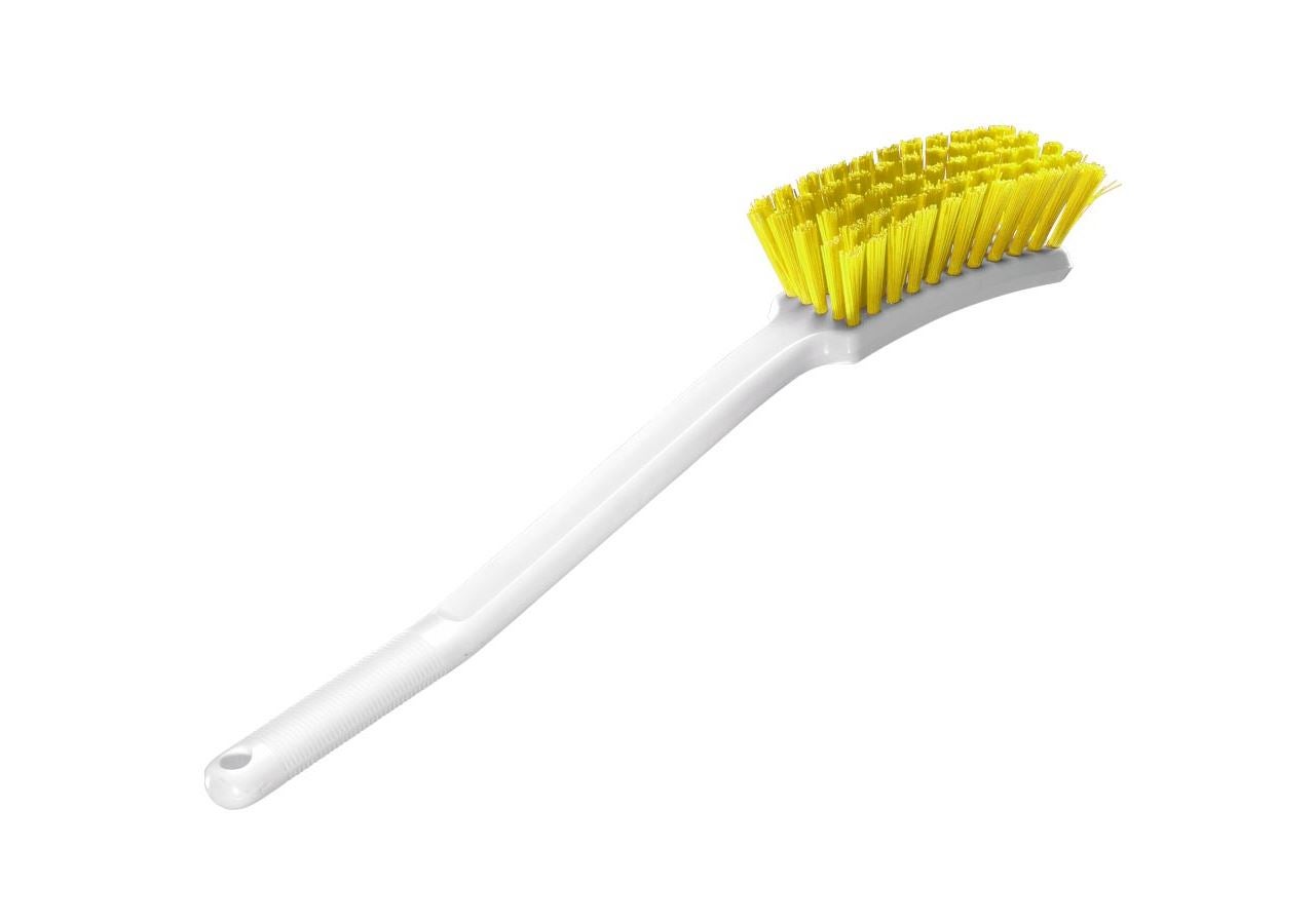 Brooms | Brushes | Scrubbers: Long-handled hand brush + yellow