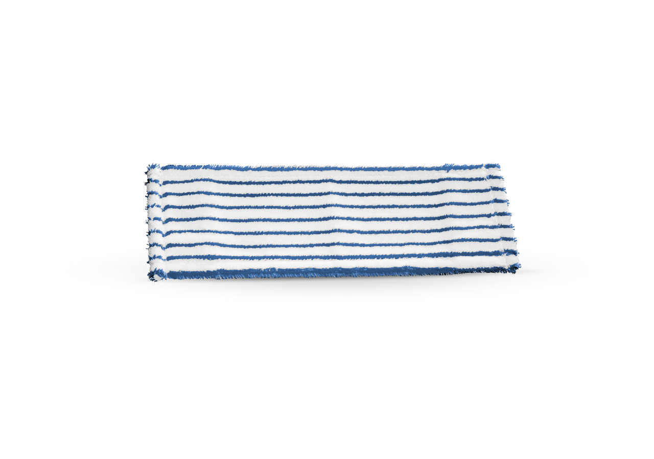 Cloths: Microfibre bristle mop soft + white/blue