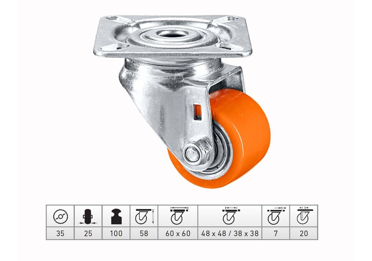 Transport rolls: Compact rollers with plate