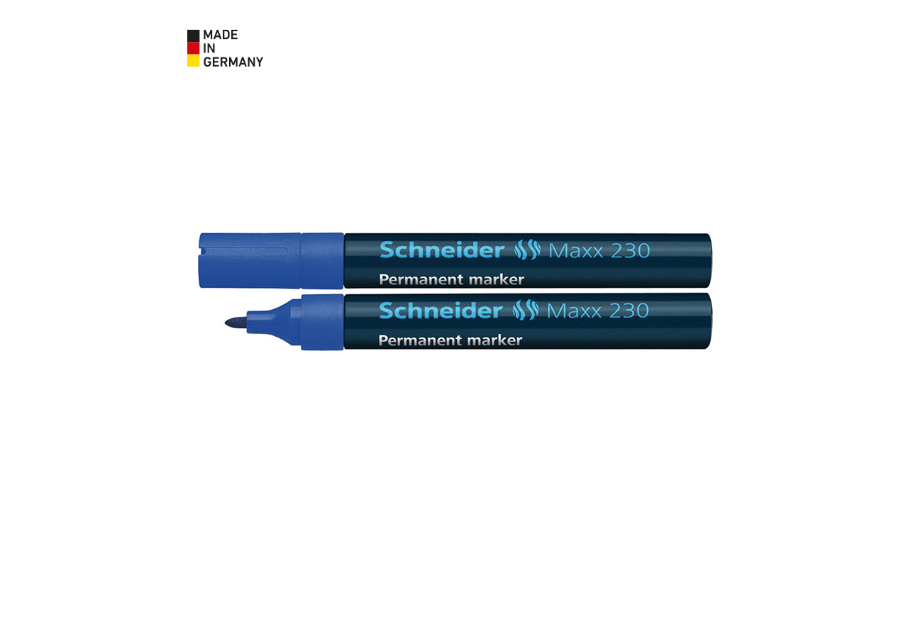 Writing | Correcting: Schneider Permanent Markers 230 + blue