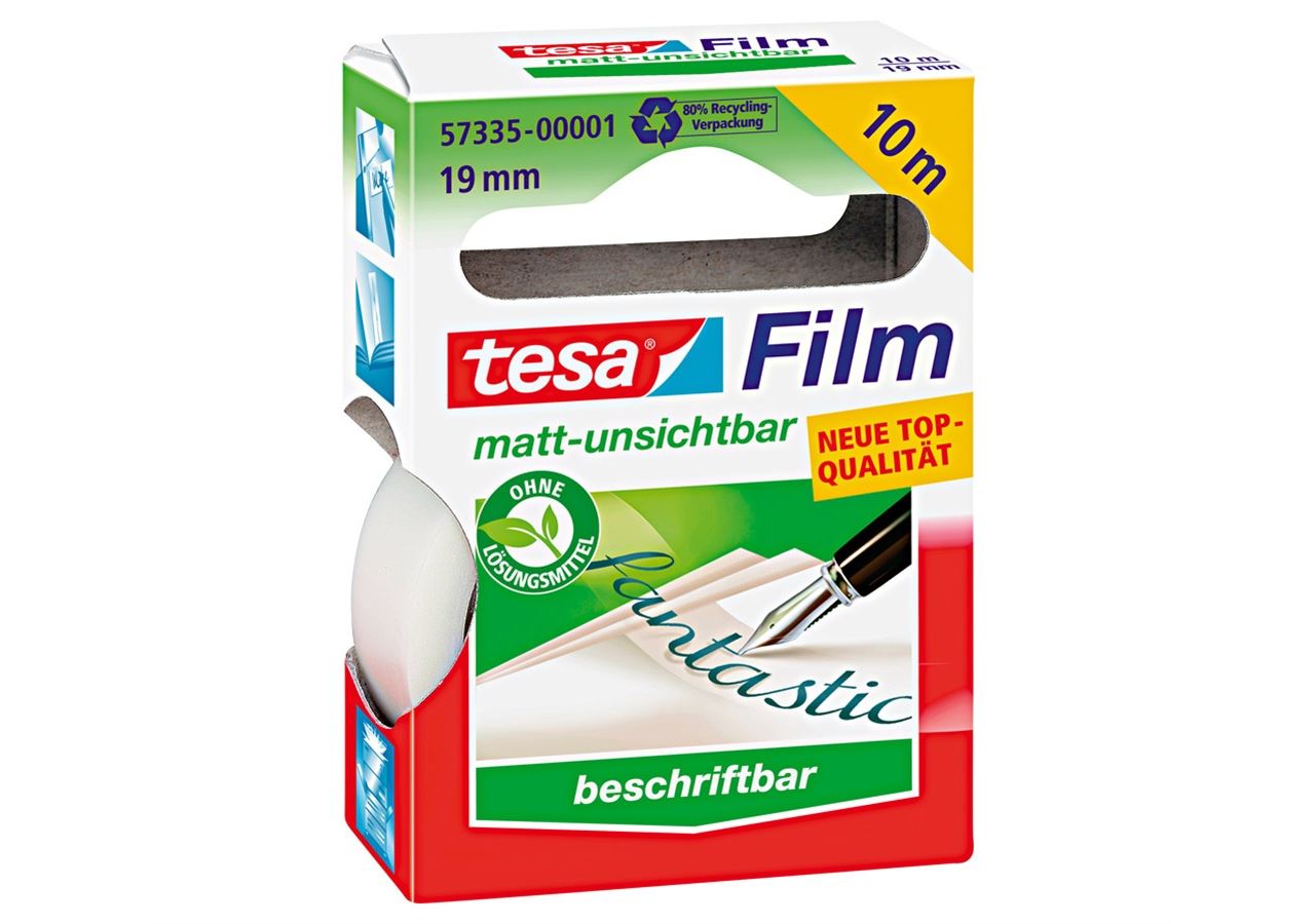 Accessoires de bureau: Film adhésif tesa, mat-invisible