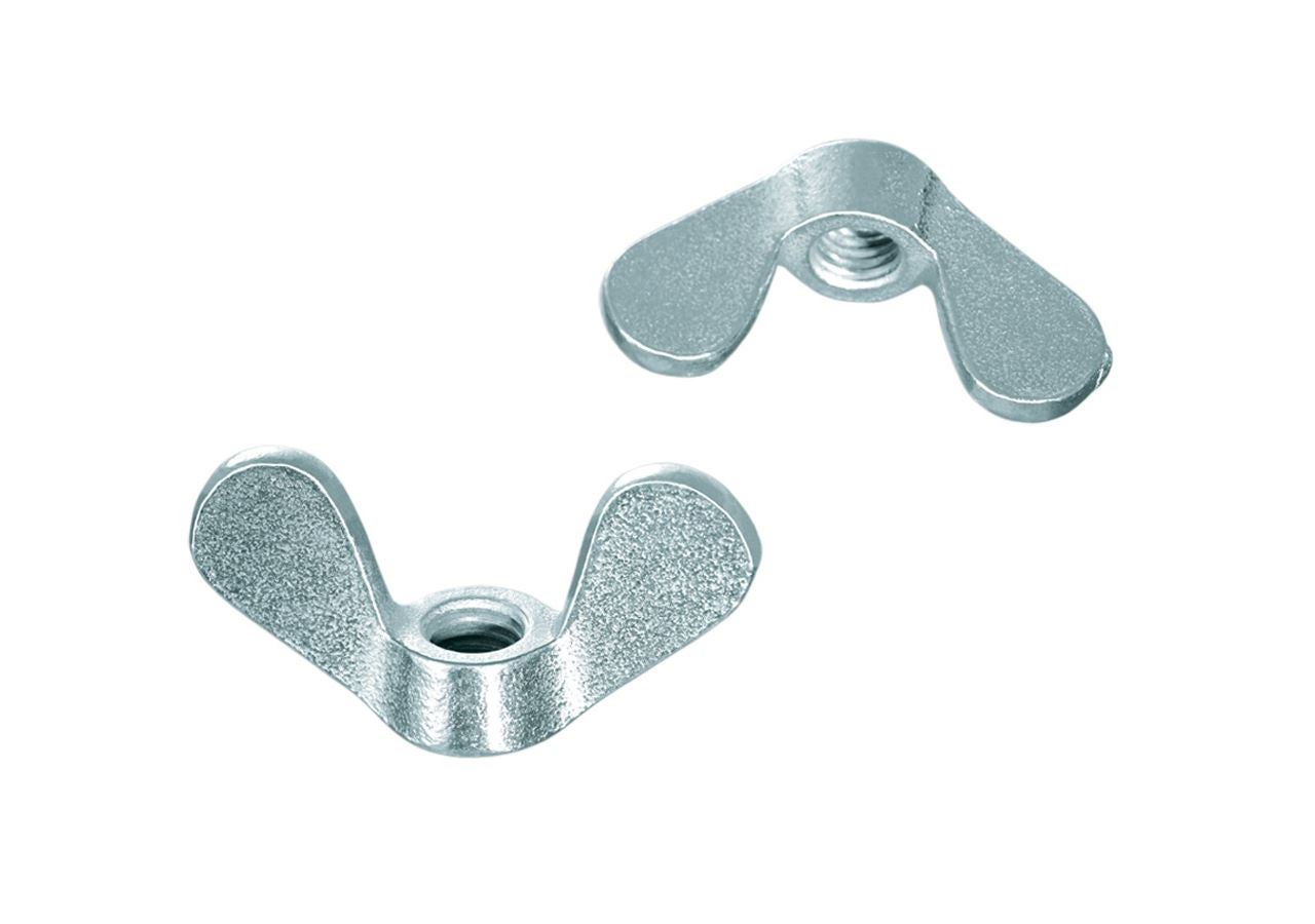 Nuts: Wing nut DIN 315 malleable iron