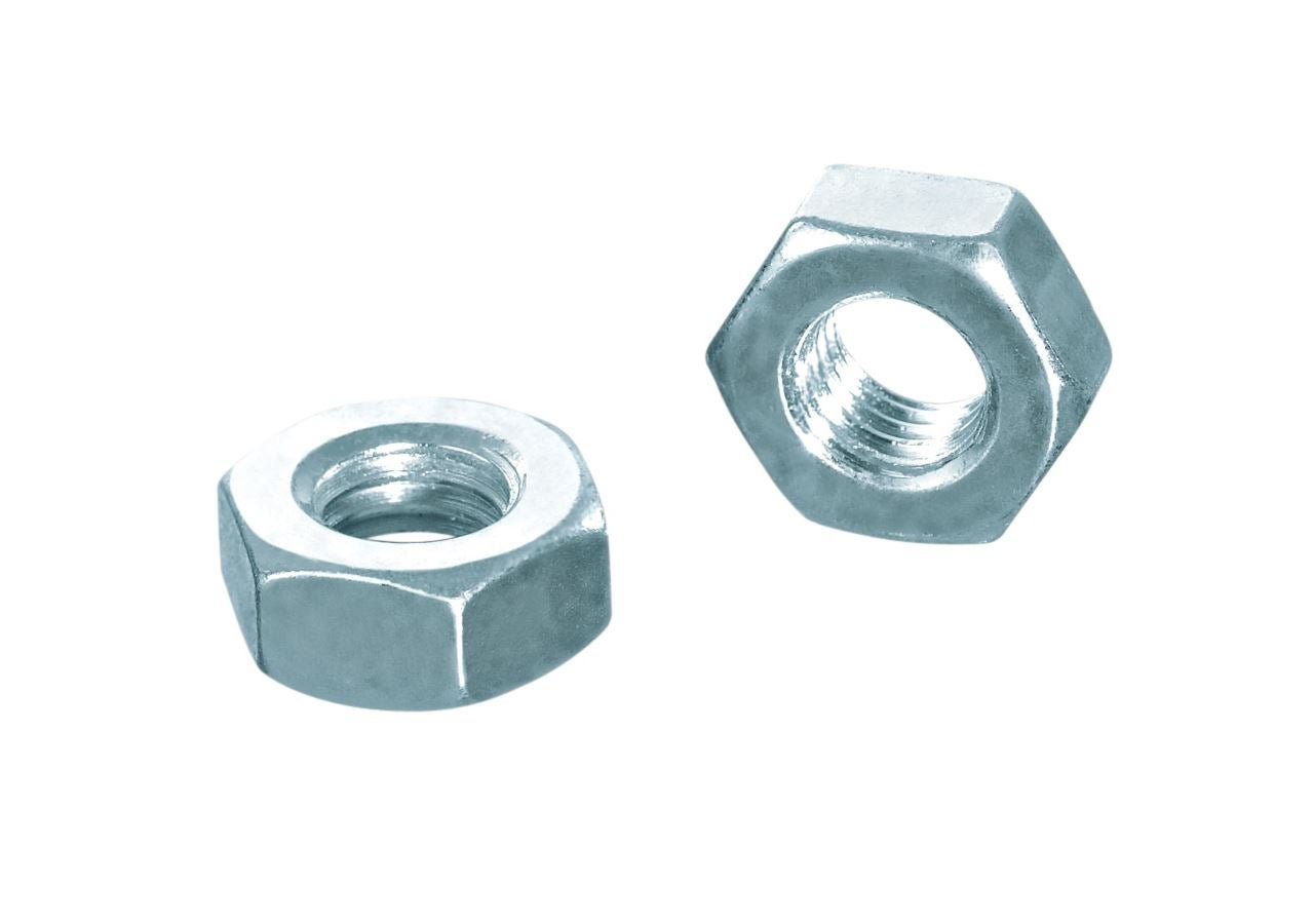 Muttern: Sechskantmutter DIN 934, galv. zn.