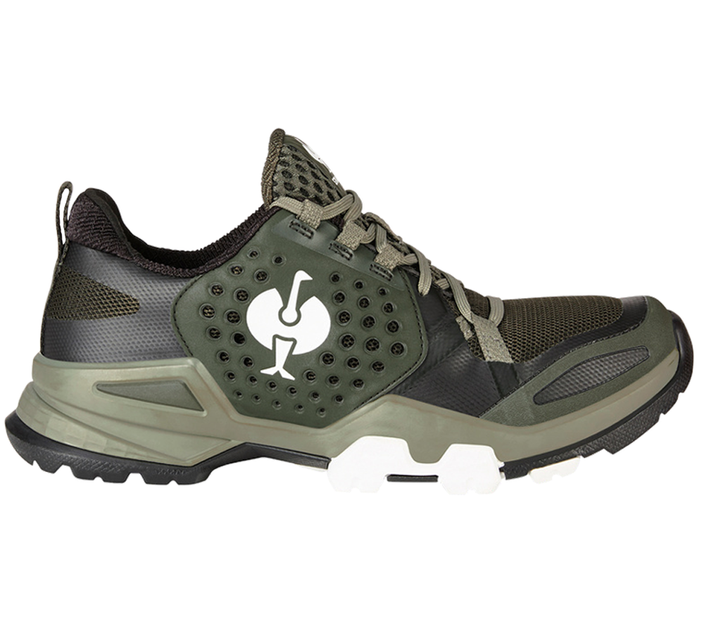 O1: O1 Chaussures de travail e.s. Nattai + vert camouflage/vert marais