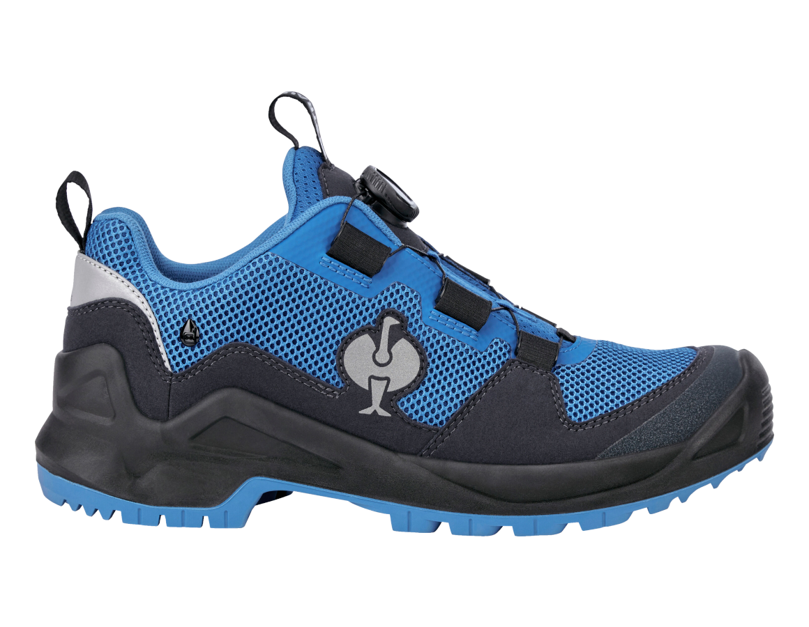 O6 Work boots e.s. Adelaide low black/gentianblue | Strauss