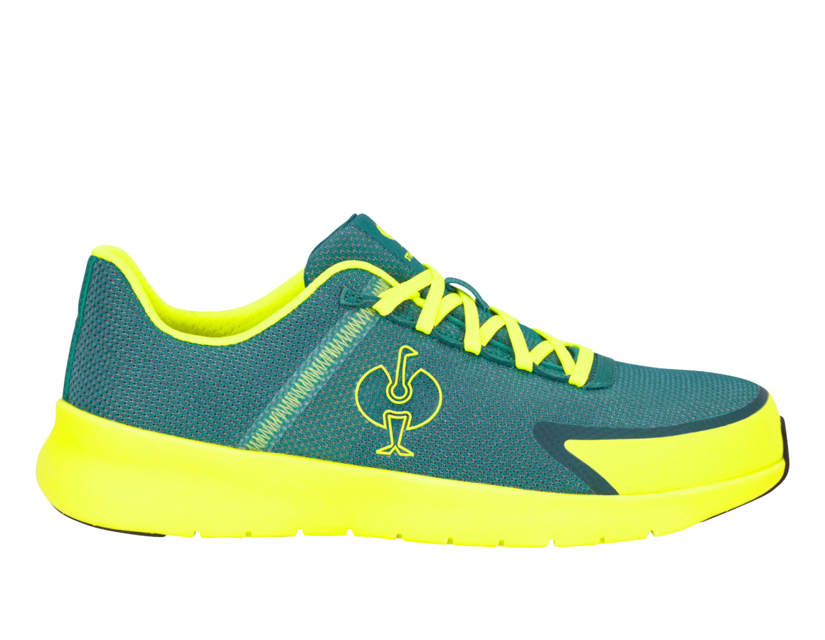 SB: SB Safety shoes e.s. Taupo low + emeraldgreen/high-vis yellow
