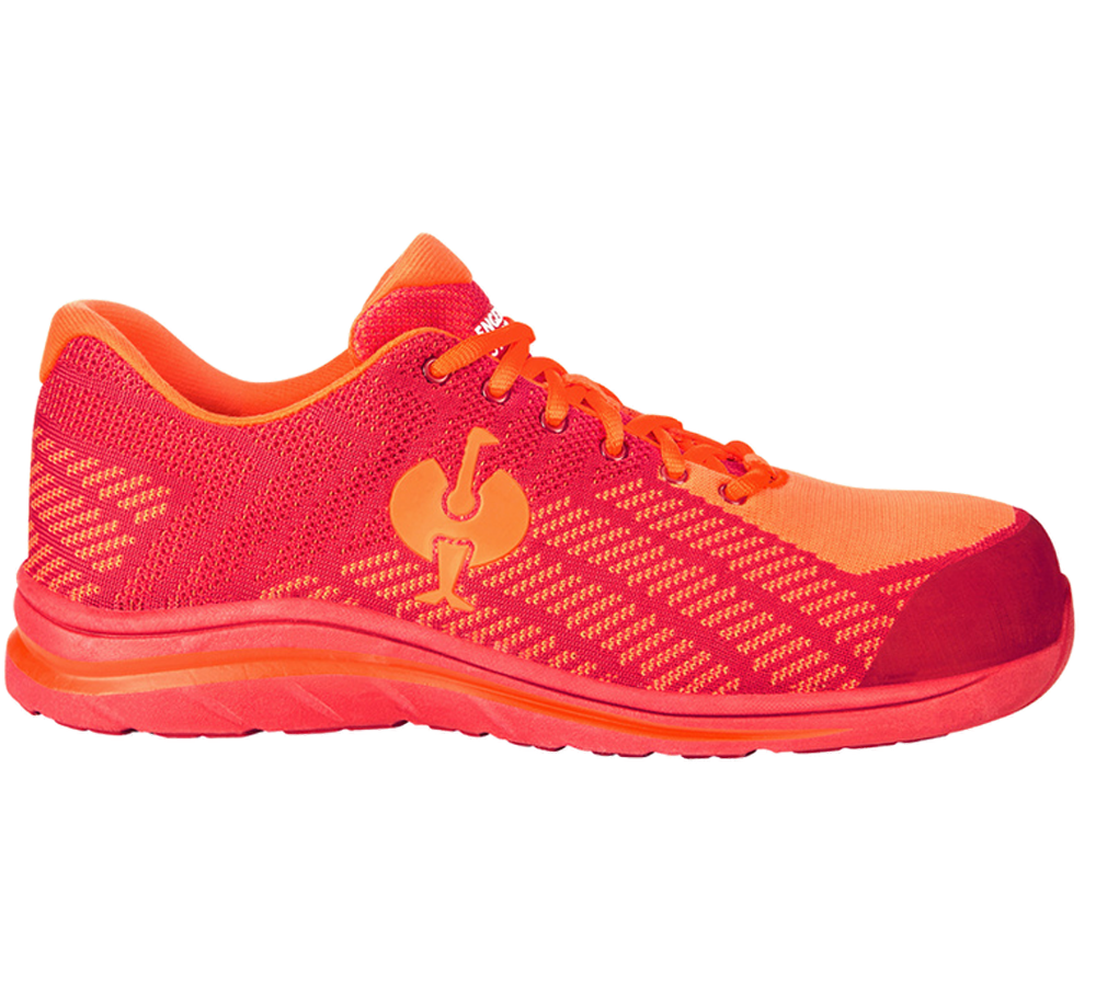 S1: S1 Sicherheitshalbschuhe e.s. Tarvos II + warnorange/rot