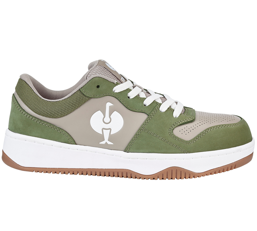 S1: S1 Chaussures basses de sécurité e.s.Eindhoven low + vert montagne/gris dauphin
