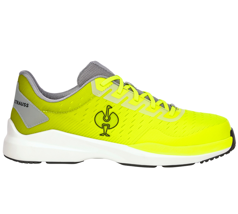 S1: S1 Sicherheitshalbschuhe e.s. Padua low + platin/warngelb