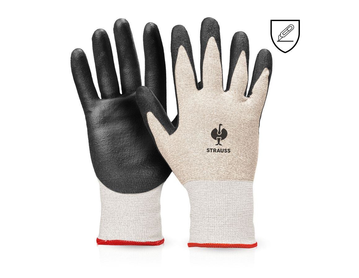 Revêtement: Gants protect. anti-coupe en PU, niveau B