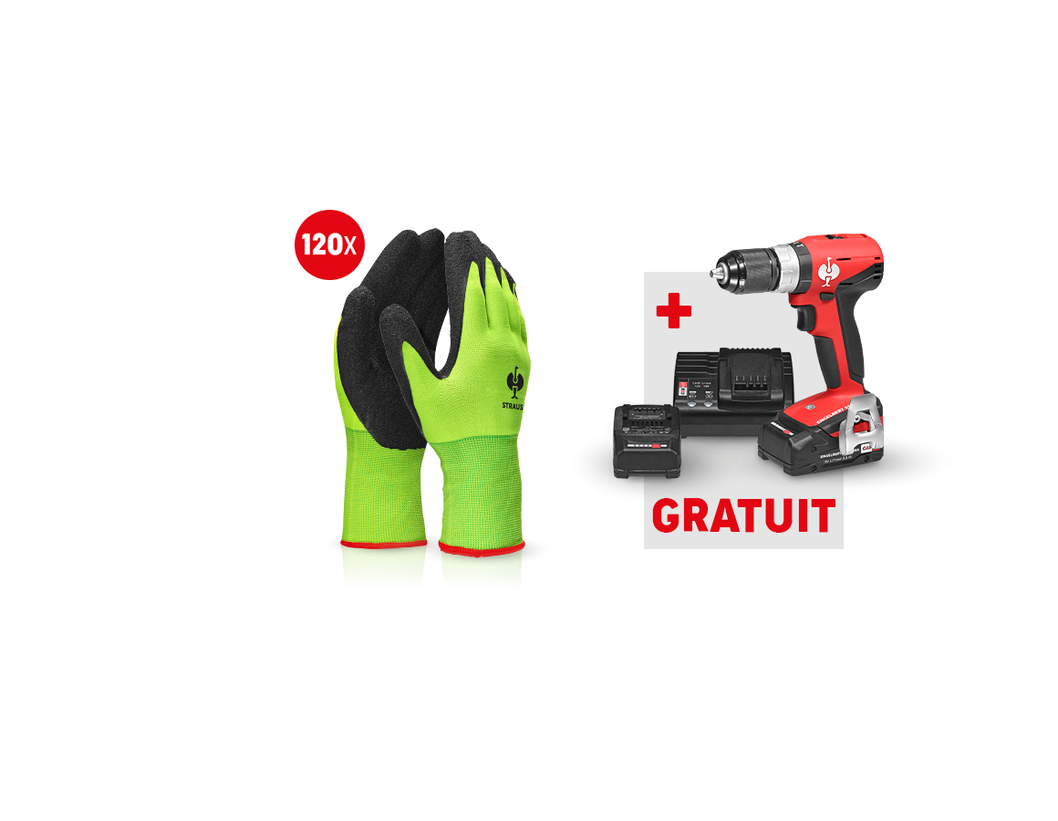 Kits | Accessoires: 120x Senso Grip + GRATUIT Visseuse à percussion L