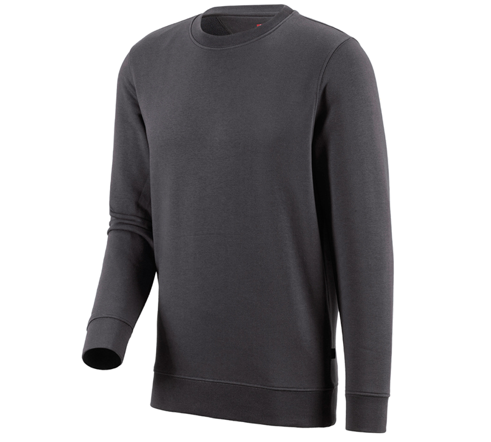 Hauts: e.s. Sweatshirt poly cotton + anthracite