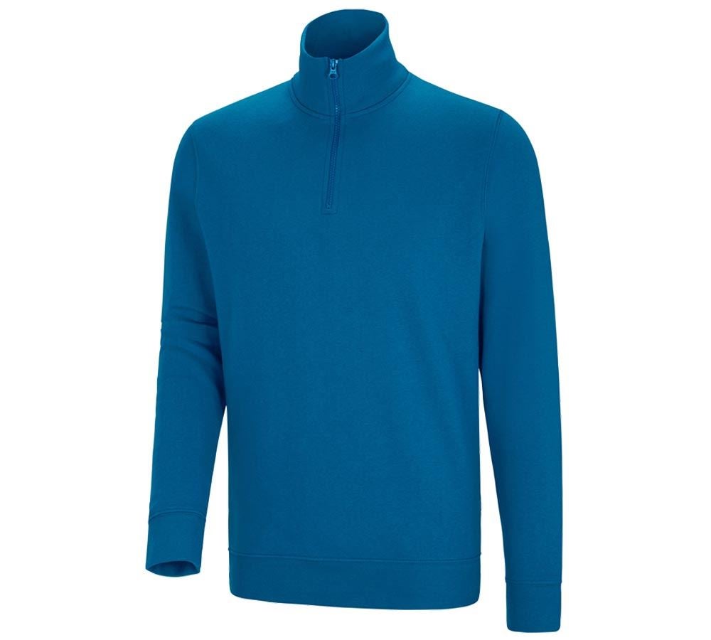 Hauts: e.s. Sweatshirt ZIP poly cotton + atoll