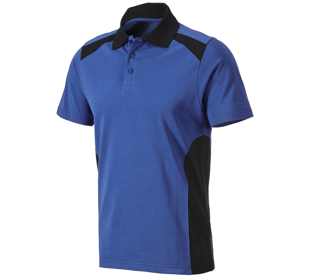 Horti-/ Sylvi-/ Agriculture: Polo cotton e.s.active + bleu royal/noir