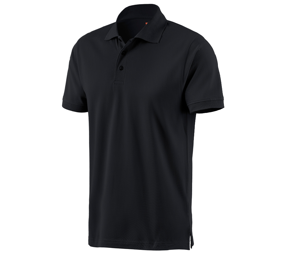 Hauts: e.s. Polo cotton + noir