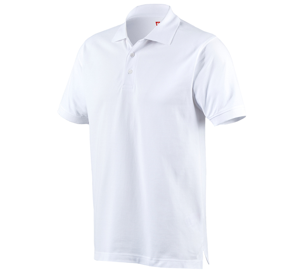 Hauts: e.s. Polo cotton + blanc