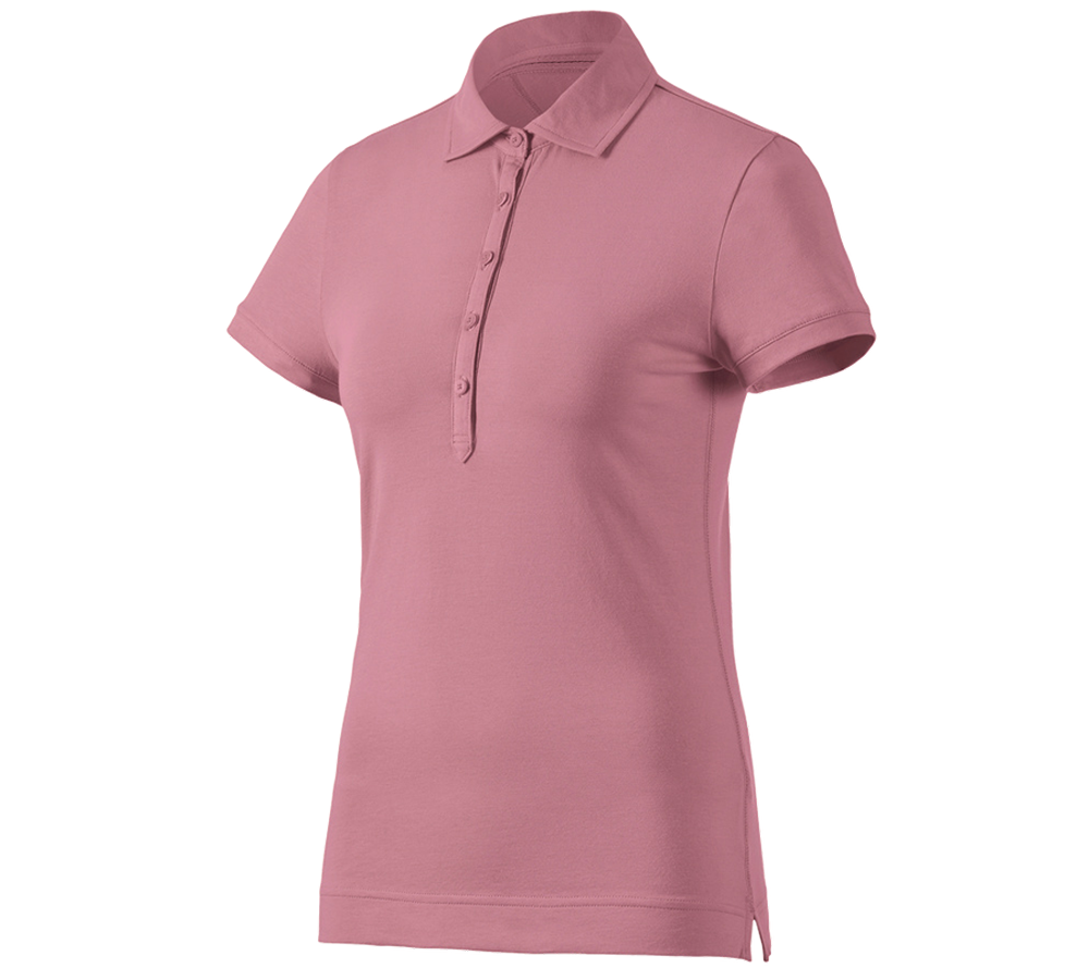 Thèmes: e.s. Polo cotton stretch, femmes + vieux rose