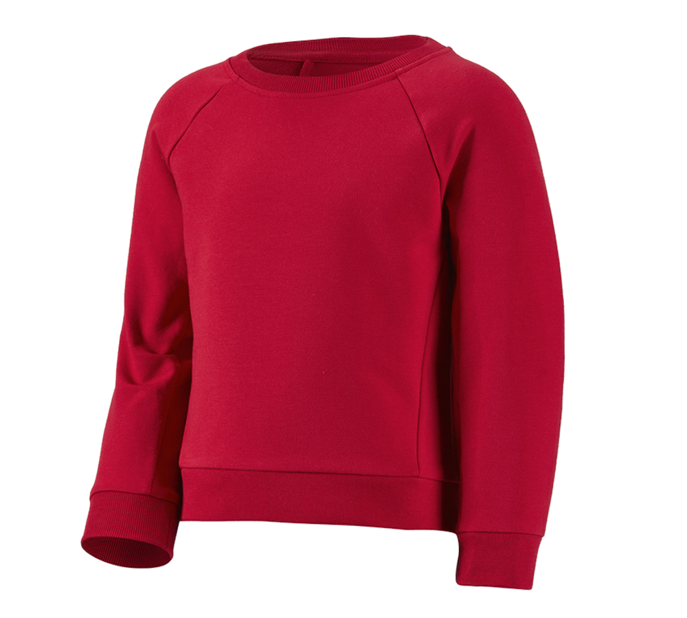 Shirts & Co.: e.s. Sweatshirt cotton stretch, Kinder + feuerrot
