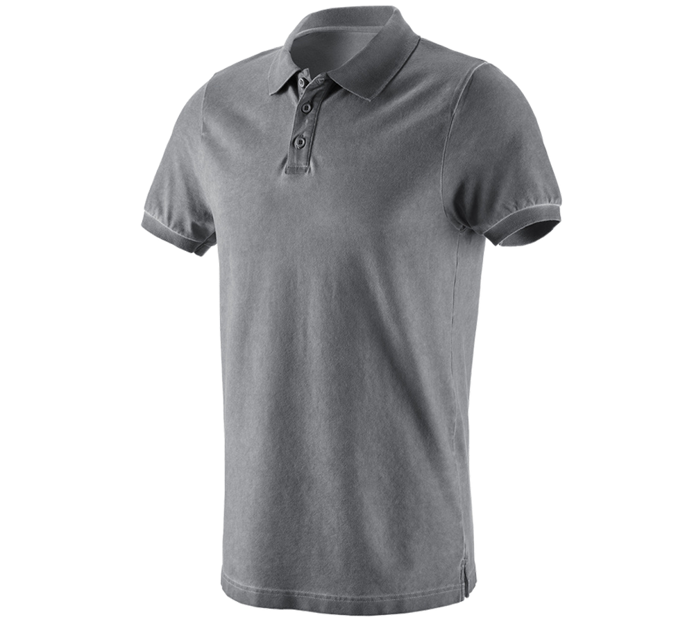 Topics: e.s. Polo shirt vintage cotton stretch + cement vintage