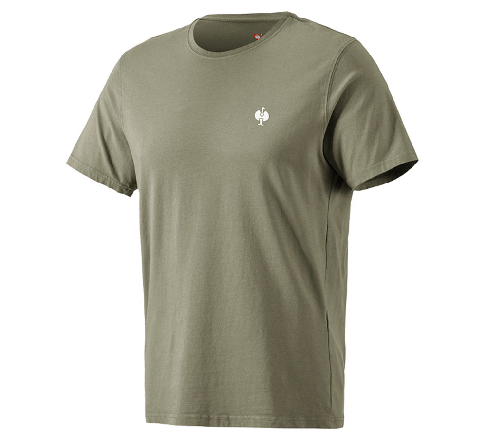 Shirts & Co.: T-Shirt e.s.motion ten pure + moorgrün vintage