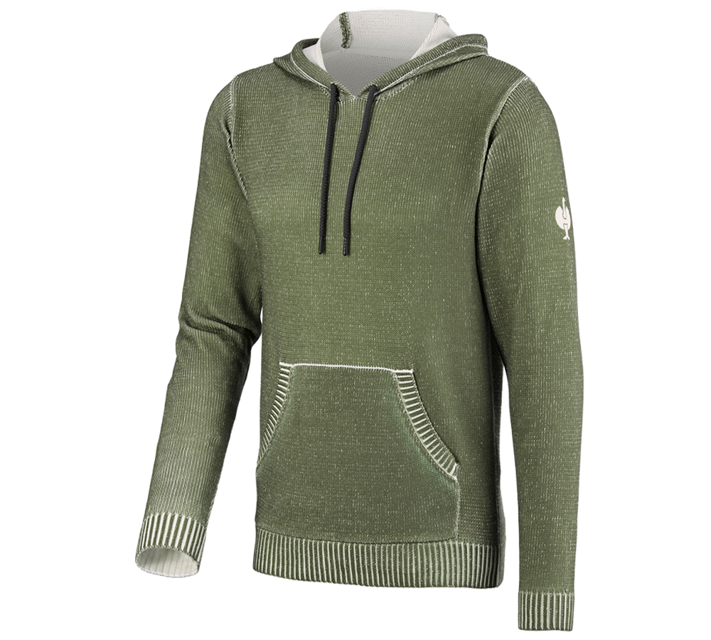 Shirts, Pullover & more: Knitted hoody e.s.iconic + mountaingreen