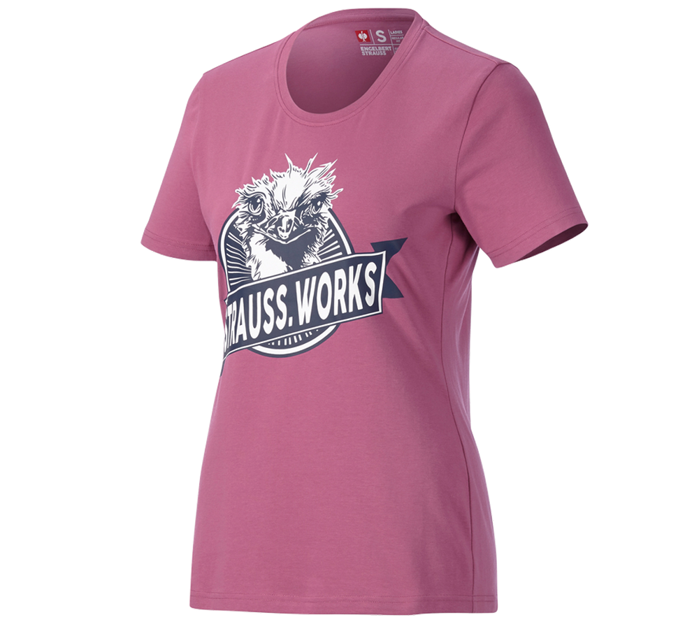 Bekleidung: e.s. T-Shirt strauss works, Damen + tarapink