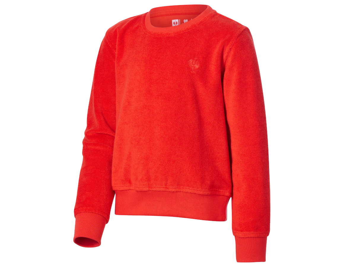 Clothing: e.s. Sweatshirt Terry, children's + straussred