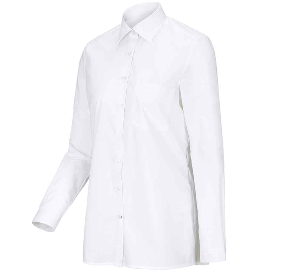 Shirts, Pullover & more: e.s. Service blouse long sleeved + white