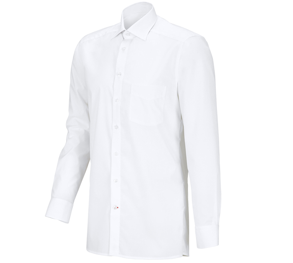 Shirts, Pullover & more: e.s. Service shirt long sleeved + white