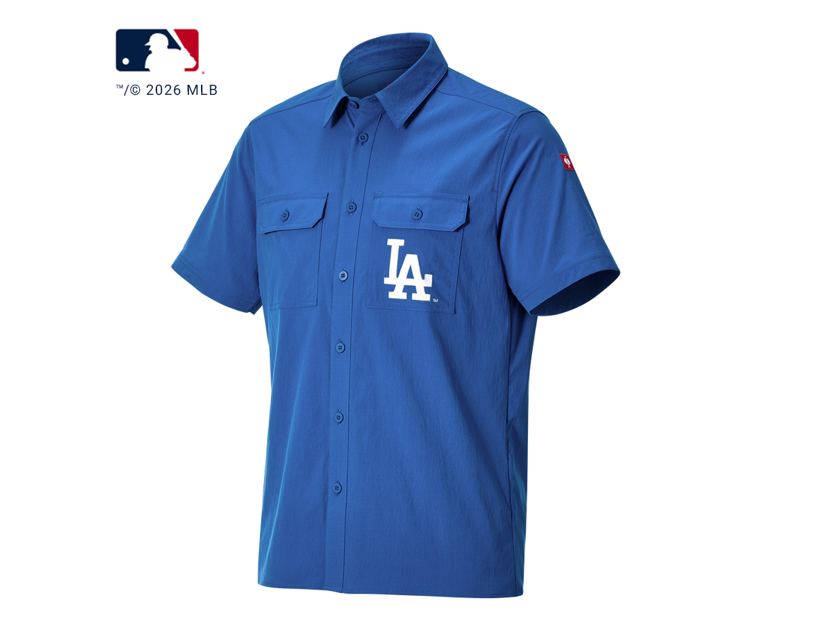 Collaborations: MLB™ Work shirt short sleeved + LA blue