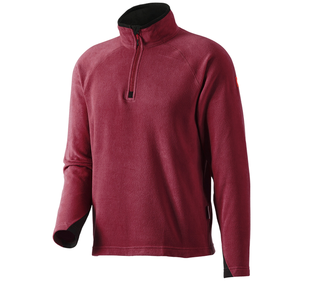 Hauts: Pull camionneur en laine polaire dryplexx® micro + bordeaux