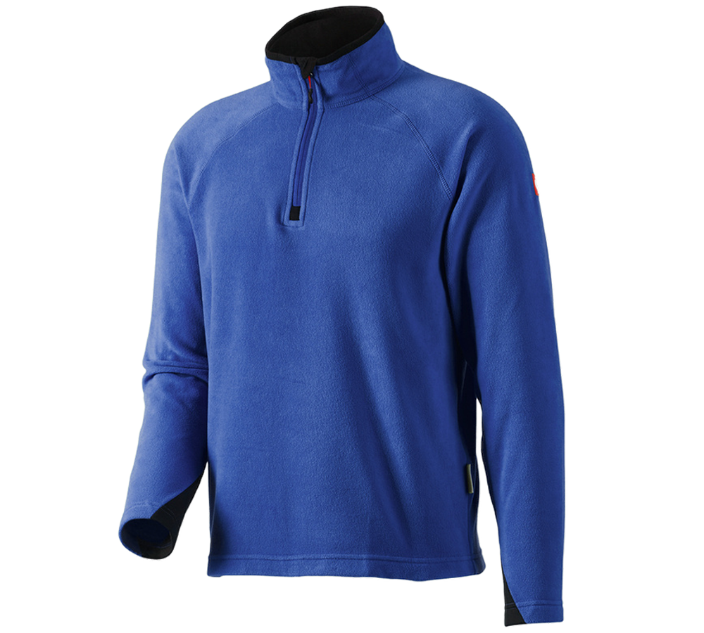 Hauts: Pull camionneur en laine polaire dryplexx® micro + bleu royal