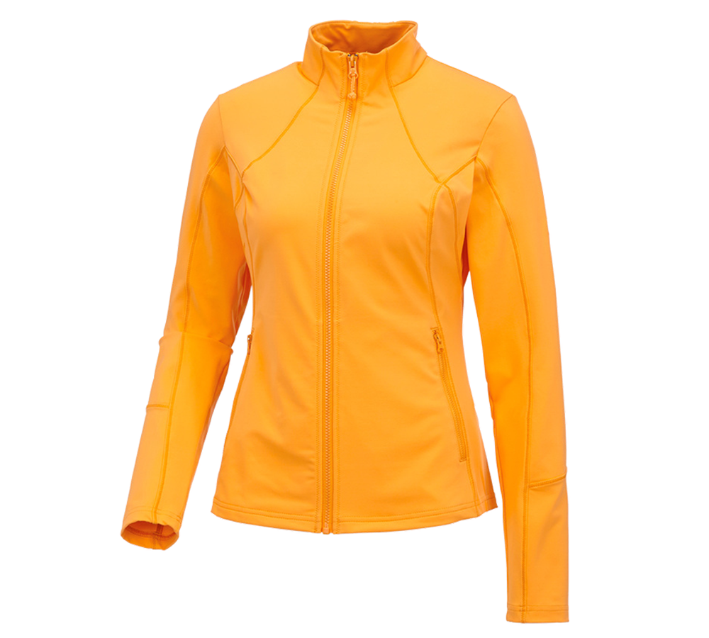 Jacken: e.s. Funktions Sweatjacke solid, Damen + hellorange
