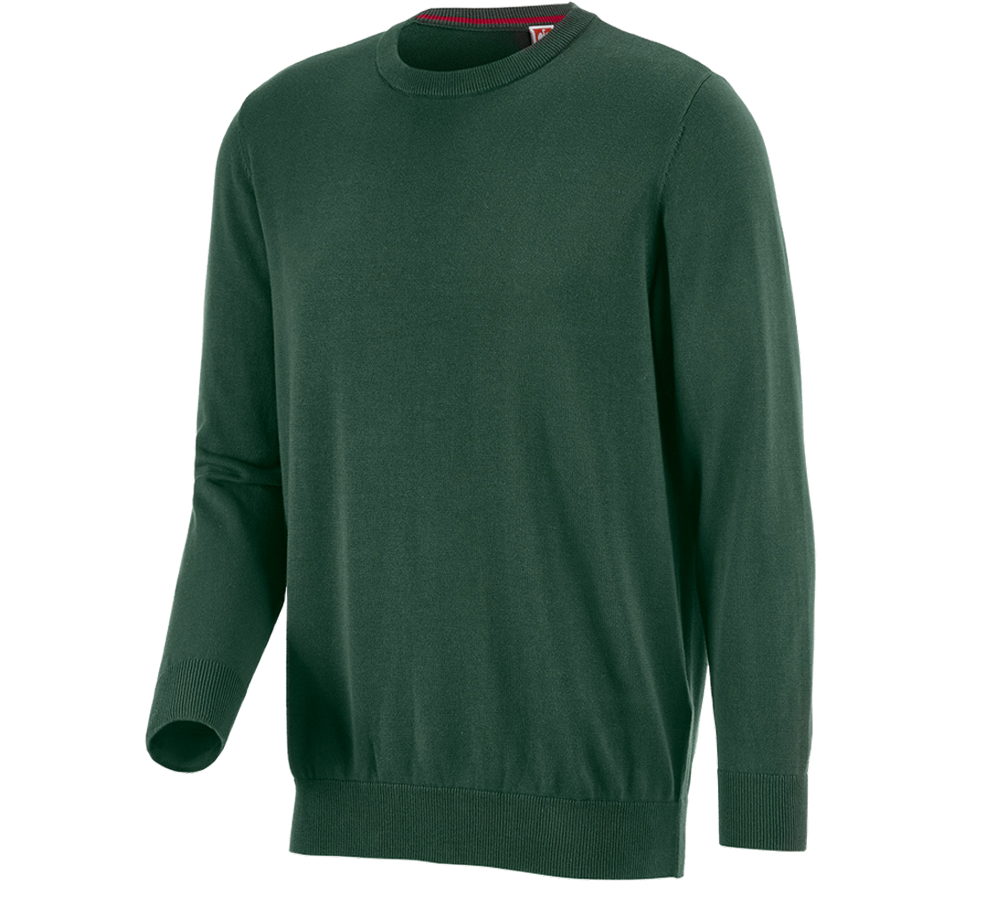 Hauts: e.s. Pullover à col rond + vert