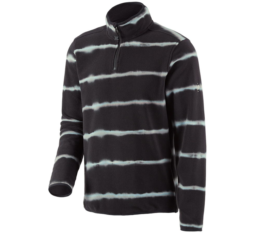 Themen: Fleece Troyer tie-dye e.s.motion ten + oxidschwarz/magnetgrau