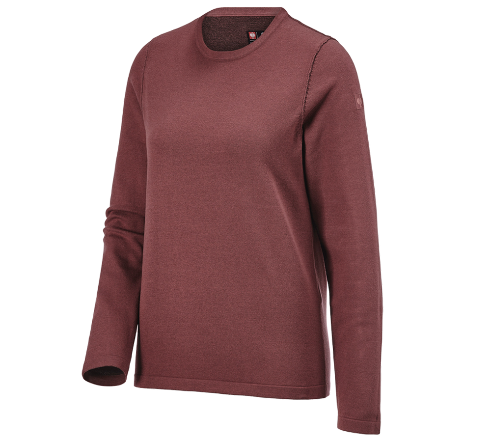 Shirts, Pullover & more: Knitted pullover e.s.iconic, ladies' + oxidred