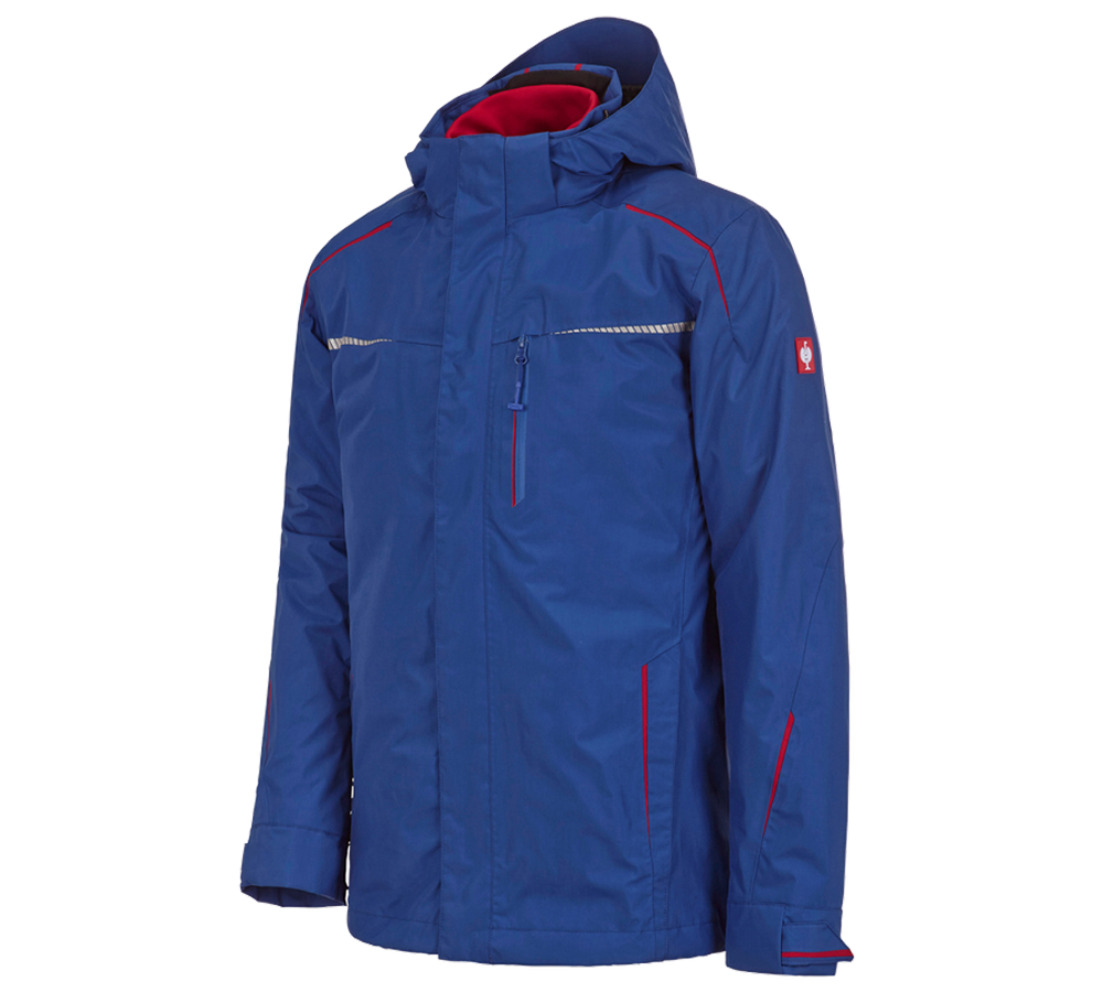 Work Jackets: 3 in 1 functional jacket e.s.motion 2020, men's + royal/fiery red